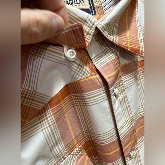 Magellan outdoors classic for moisture wicking plaid shirt w/ novelty snaps 3XL - Picture 2 of 15